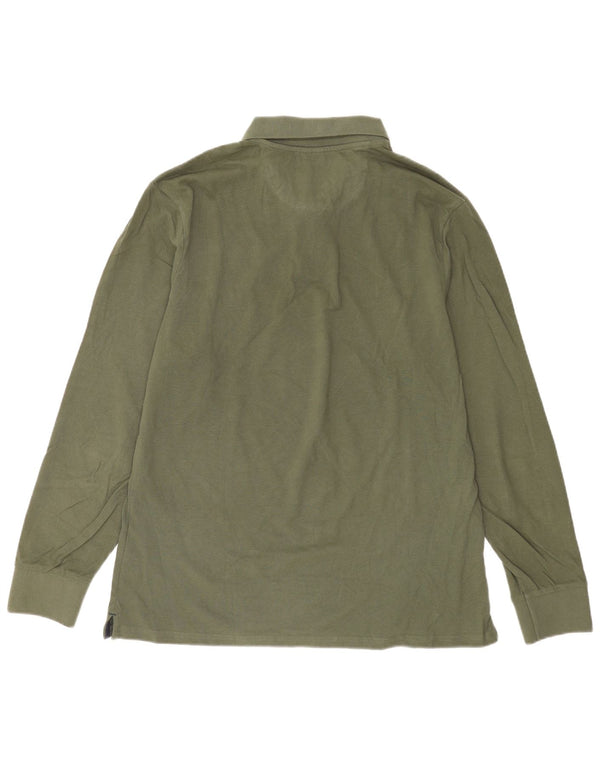 North Sails Herre langærmet poloshirt XL Grøn Bomuld