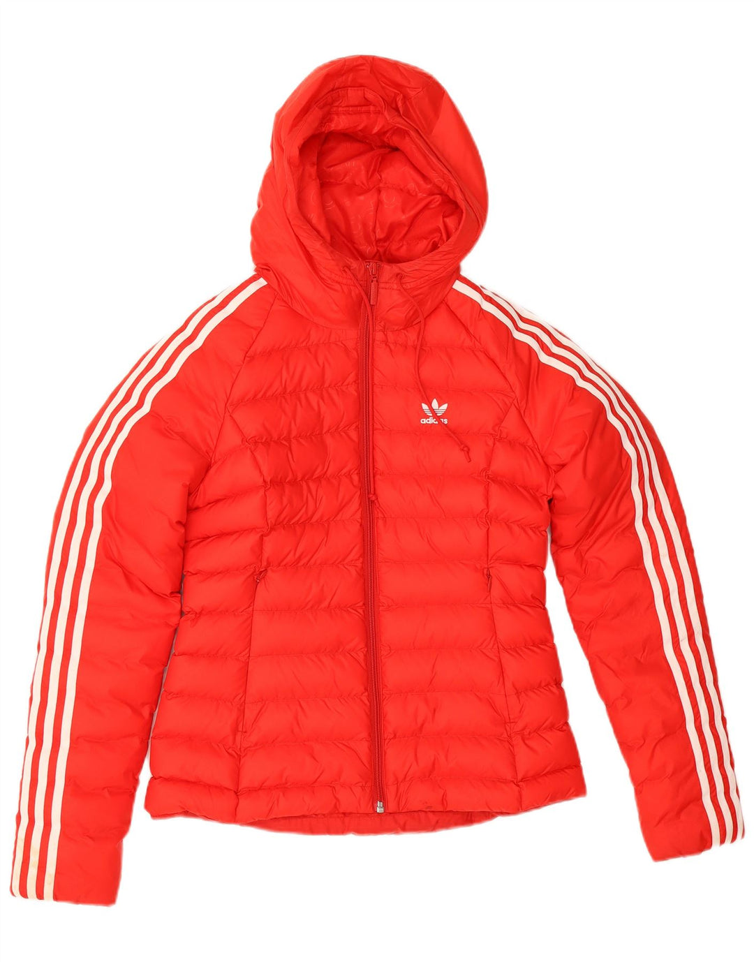 Adidas hættejakke til kvinder UK 8 Lille rød polyamid