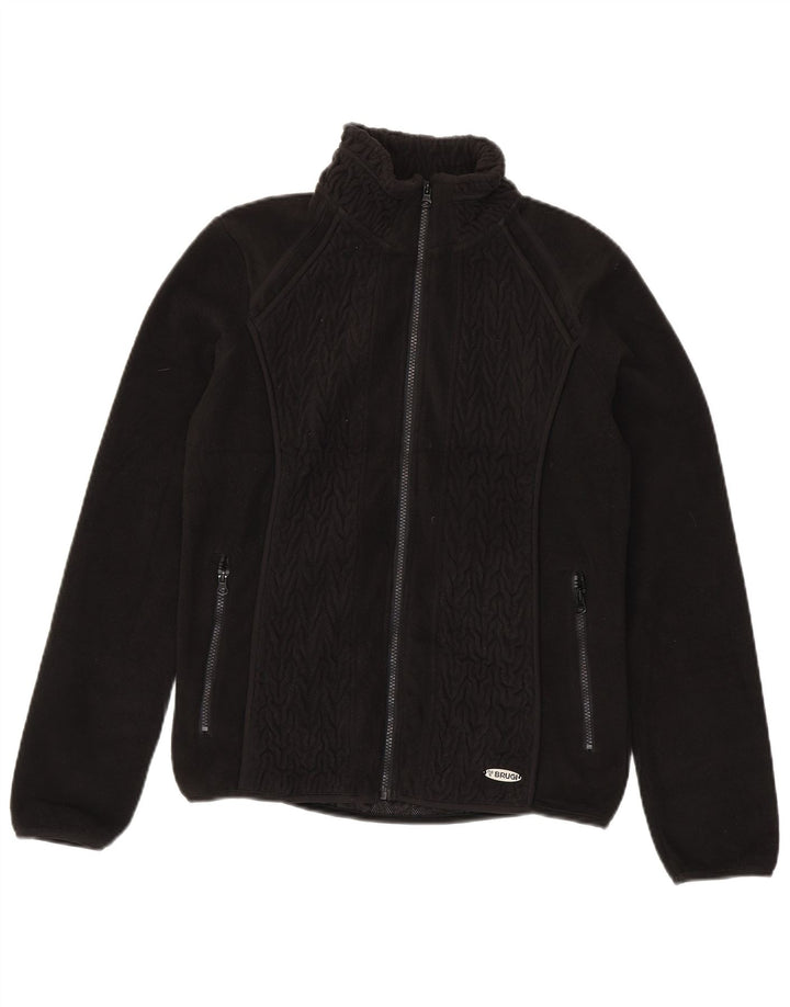 Brugi Dame Fleecejakke UK 14 Stor Sort Polyester