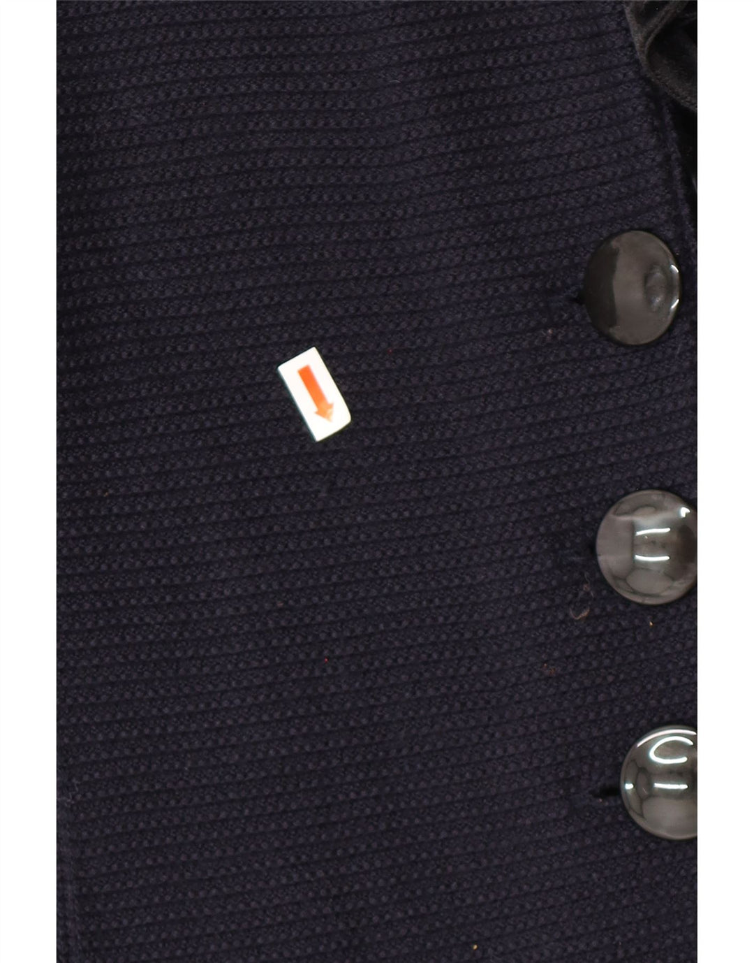 ARMANI Dame Flæse Cardigan Sweater IT 42 Medium Navy Blue