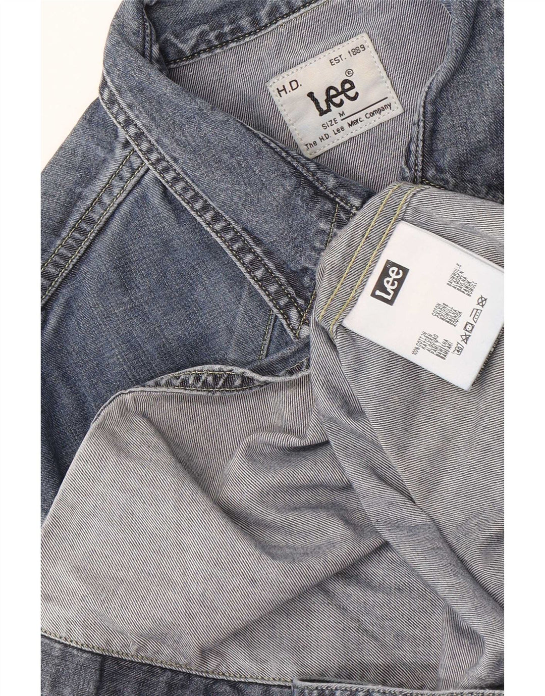 Lee Denimskjorte til mænd Medium blå bomuld