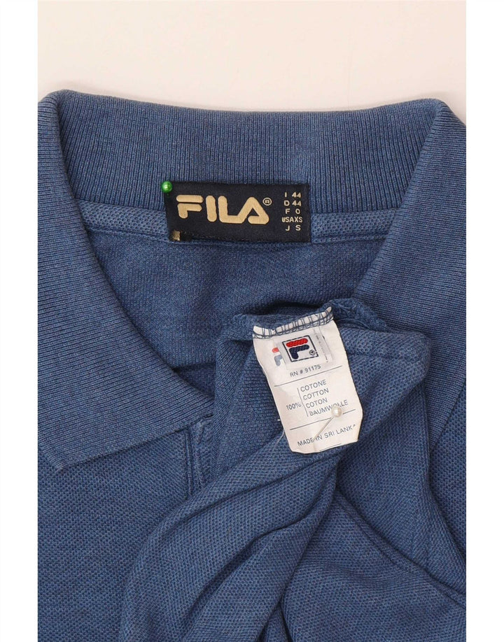 Fila Polo Shirt til mænd IT 44 XS Blå Bomuld
