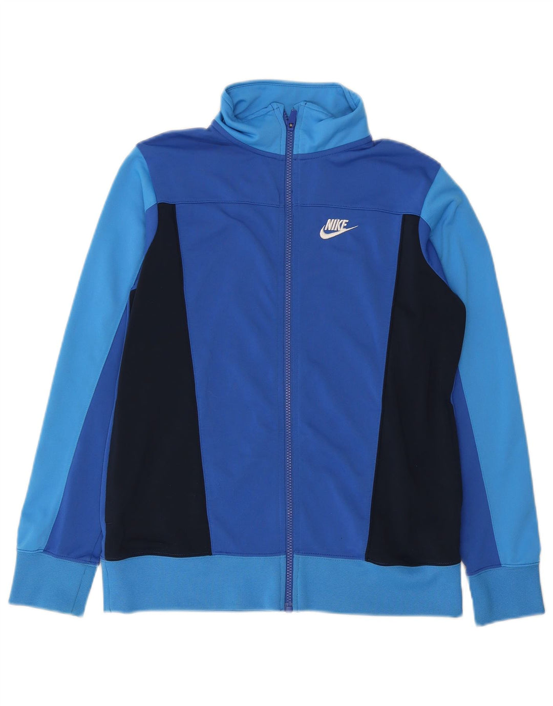 Nike Boys træningsdragt topjakke 13-14 år XL Blå Colourblock Polyester