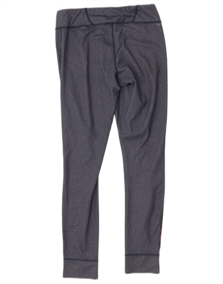 Reebok Grafiske Leggings til kvinder UK 8/10 Small Navy Blue