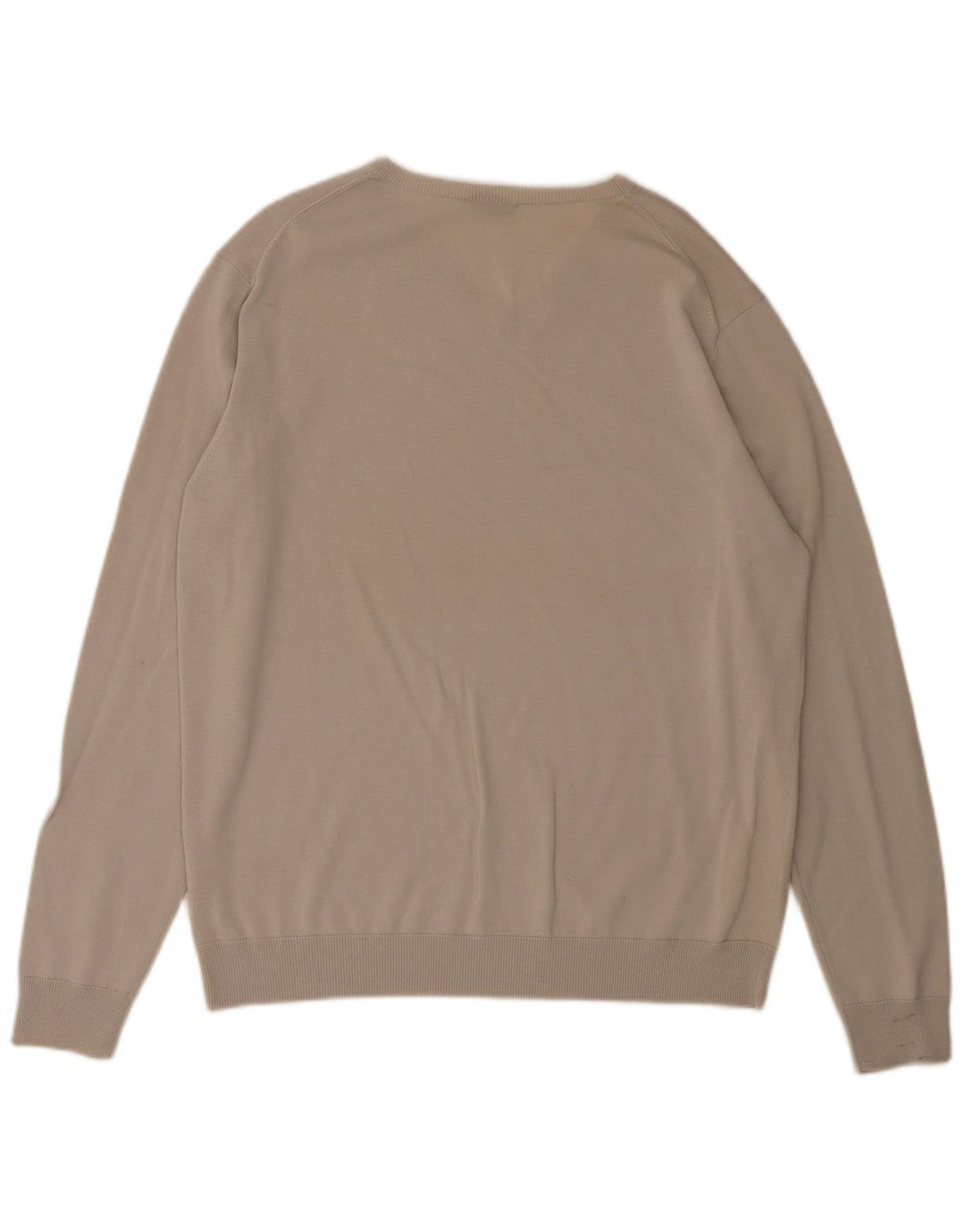 Cos Herre V-hals sweater XL Beige Merino Uld