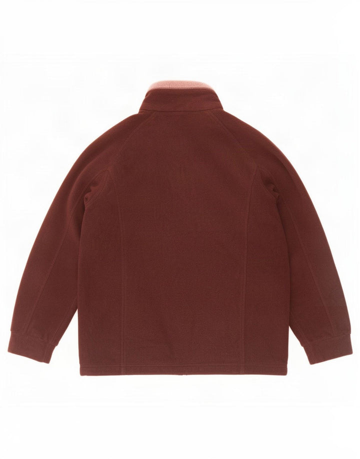 Marks & Spencer Fleecejakke til kvinder UK 10 Small Brown Colourblock