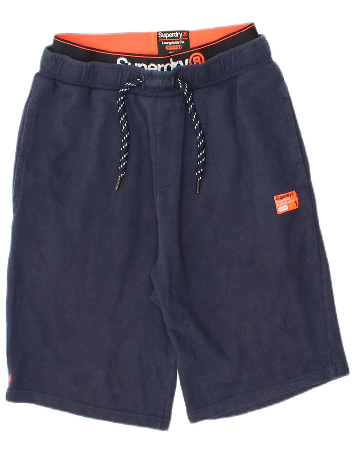 Superdry Herre Regular Fit Sportshorts Små marineblå