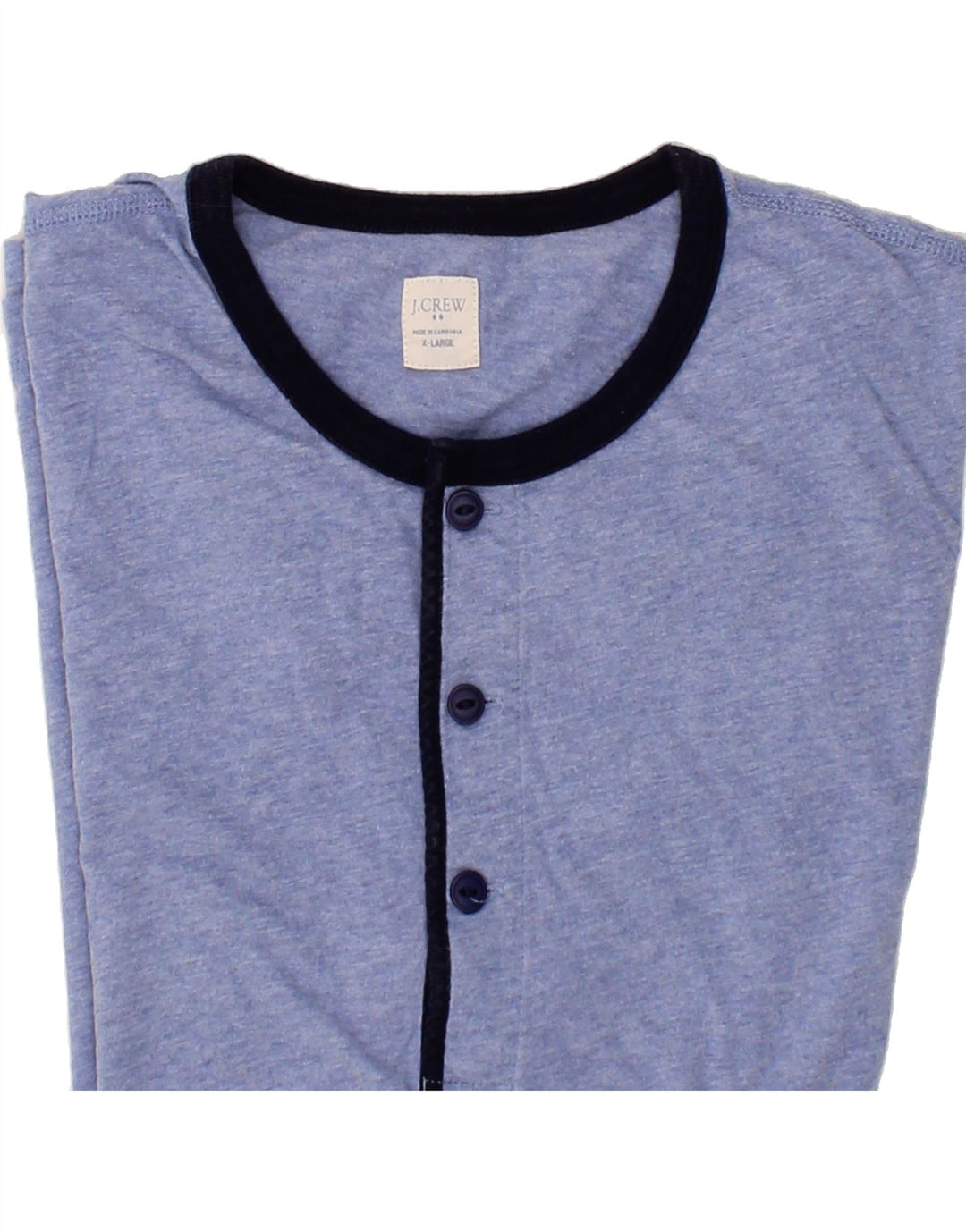 J. CREW Mens T-Shirt Top XL Blue Cotton Vintage J. Crew and Second-Hand J. Crew from Messina Hembry 