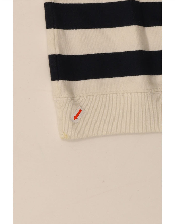 JACK WILLS Womens Graphic Sweatshirt Jumper UK 12 Medium  Off White Vintage Jack Wills and Second-Hand Jack Wills from Messina Hembry 