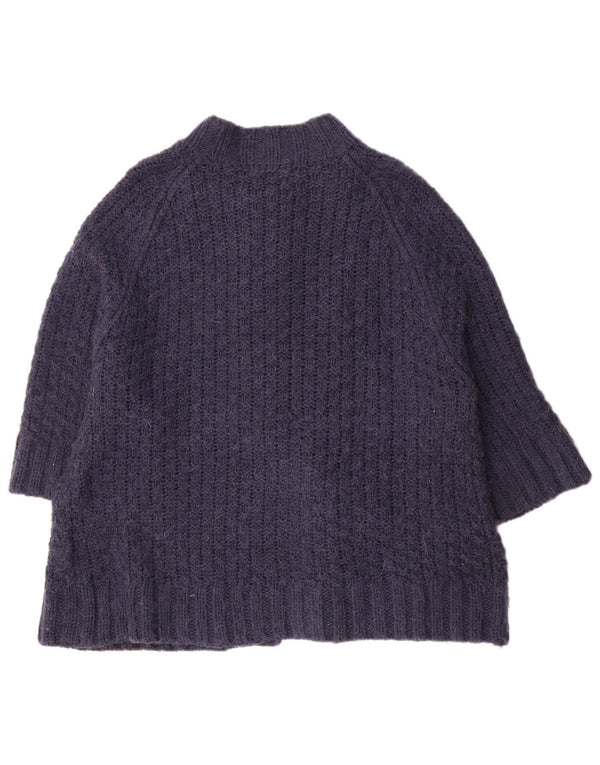 Marks & Spencer dame cardigan sweater med 3/4 ærmer UK 22 3XL marineblå