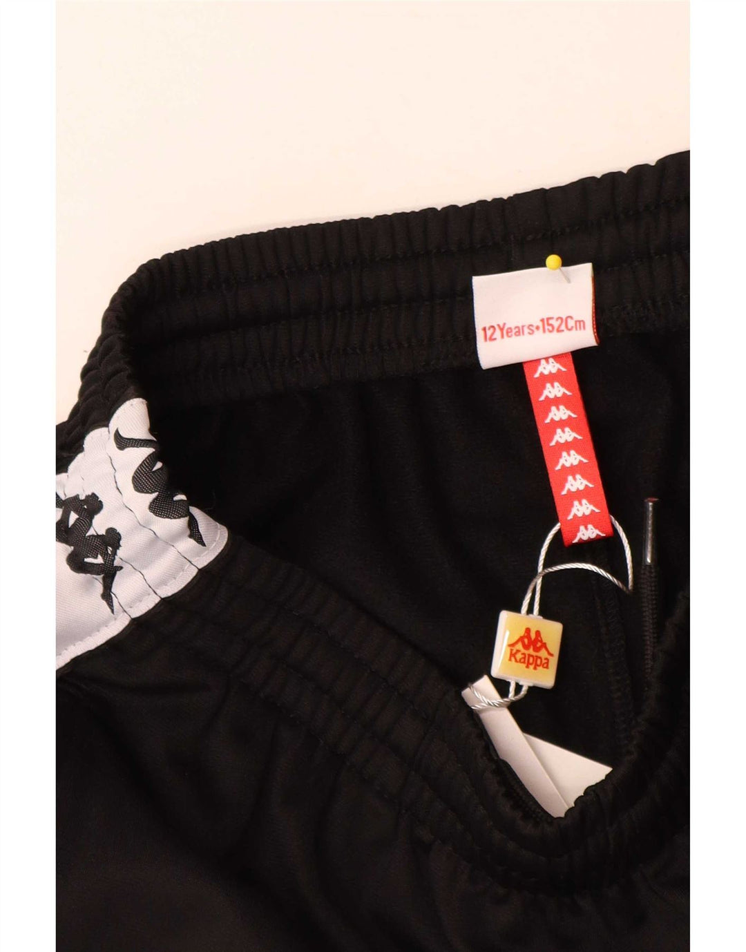 Kappa Boys Graphic Sports Shorts 11-12 år Sort Colourblock Polyester