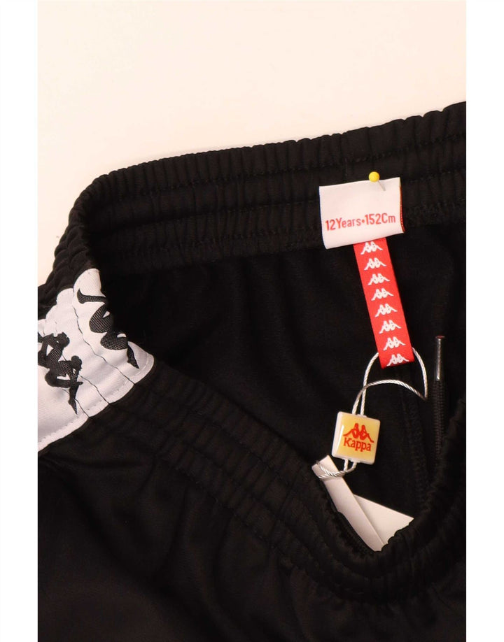 Kappa Boys Graphic Sports Shorts 11-12 år Sort Colourblock Polyester