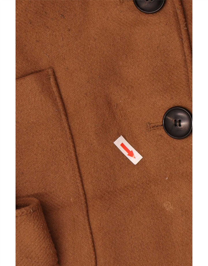 Marks & Spencer Dame Overfrakke UK 24 4XL Beige Polyester