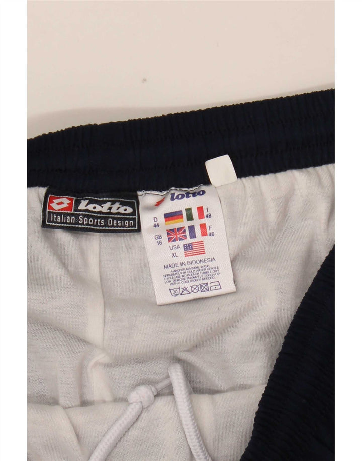 Lotto Dame træningsdragt Bukser UK 16 Large Navy Blue Polyester