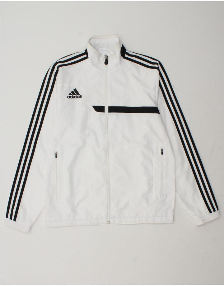 ADIDAS Mens Graphic Full Tracksuit Small White Polyester Vintage Adidas and Second-Hand Adidas from Messina Hembry 