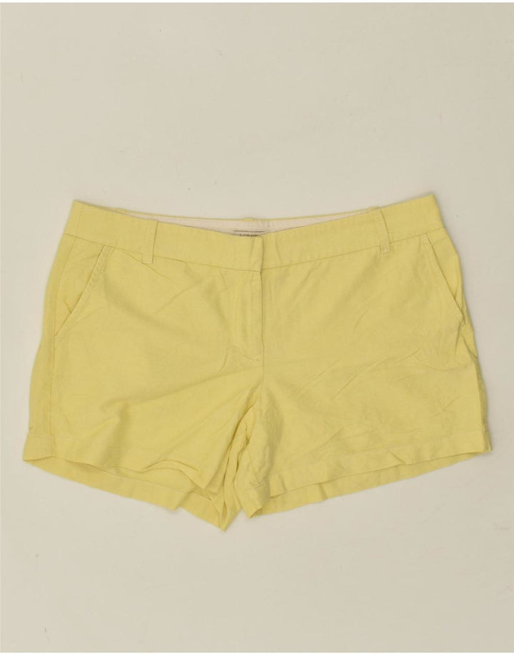 J. CREW Womens Hot Pants US 14 XL W38  Yellow Cotton Vintage J. Crew and Second-Hand J. Crew from Messina Hembry 