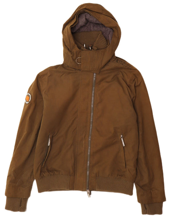 Superdry Windbomber-vindjakke med hætte til mænd UK 44 2XL Khaki
