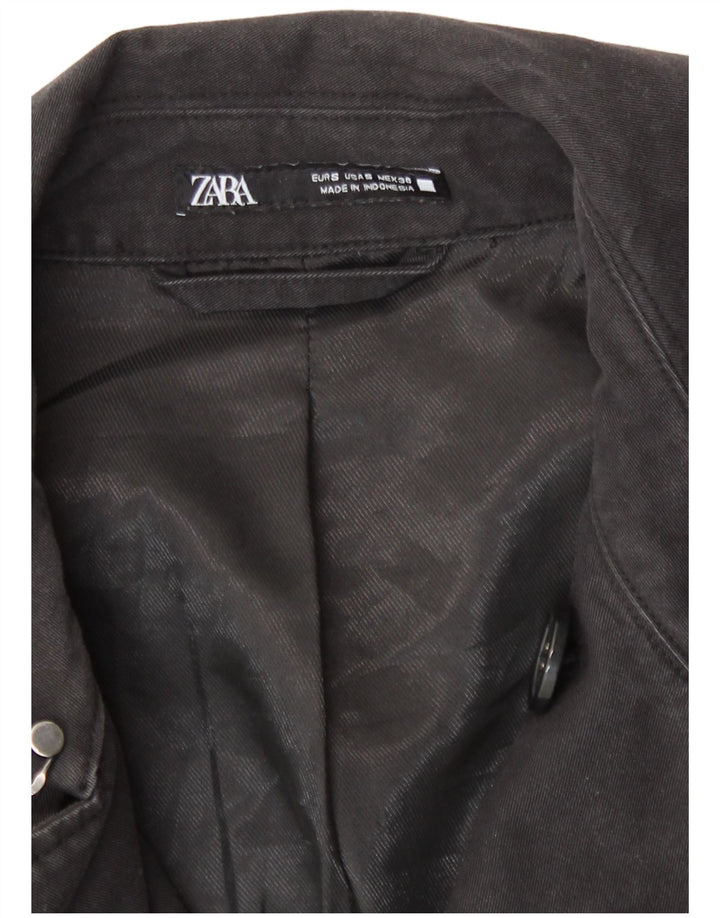 Zara Trench Coat til mænd UK 36 Small Black