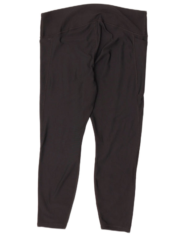 Under Armour Dame Capri Leggings UK 20 2XL Sort Polyester