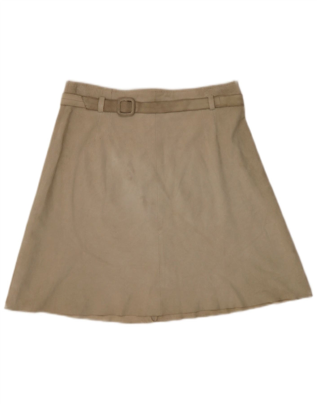 Luna Dame Ruskind A-Line nederdel W28 Medium Beige Læder