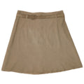 Luna Dame Ruskind A-Line nederdel W28 Medium Beige Læder