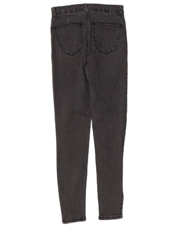 Zara Dame High Rise Skinny Jeans EU 38 Small W28 L28 Grå