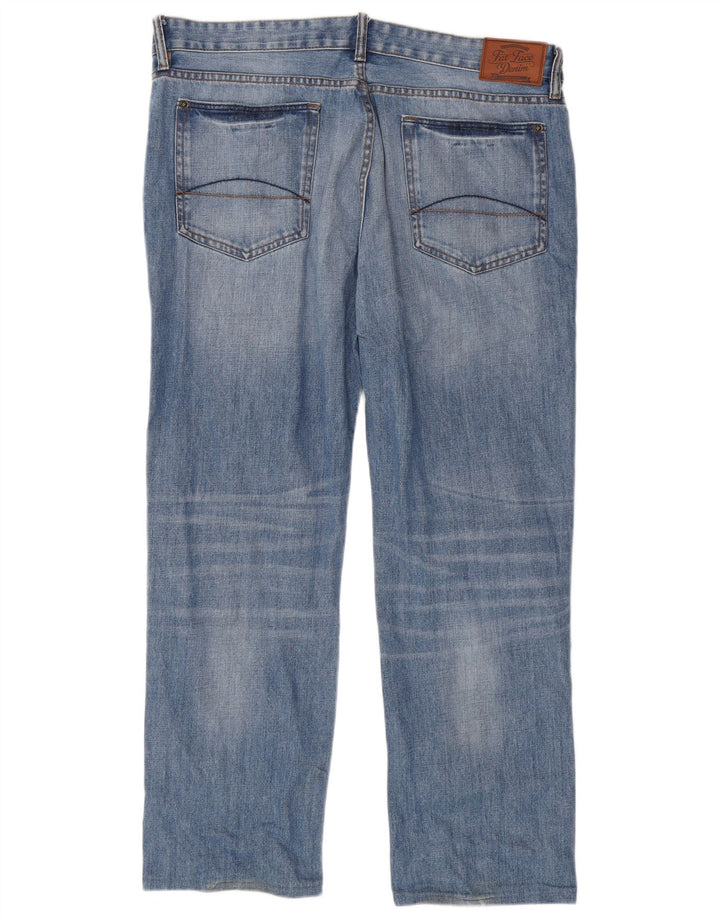 Fat Face Herre Straight Jeans W38 L29 Blå Bomuld