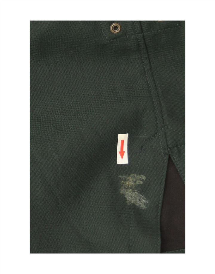 Zara Herre Hooded Parka Jacket UK 36 Small Green