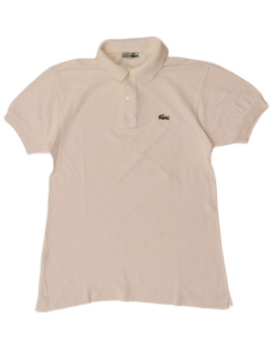 Lacoste herre poloskjorte str. 3 Lille hvid bomuld