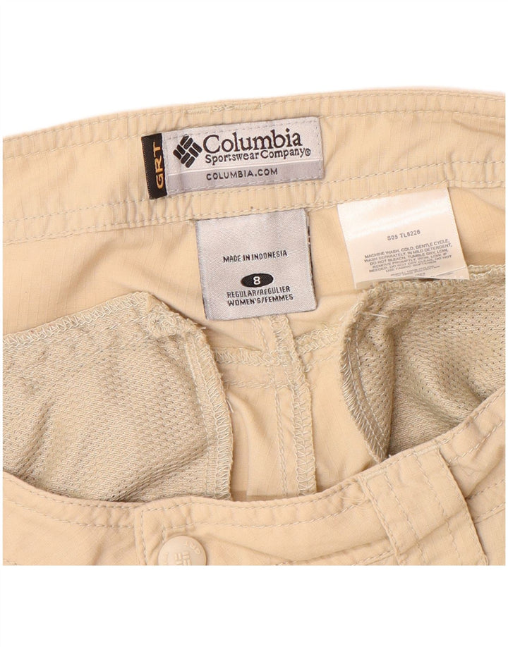 COLUMBIA Womens Straight Cargo Trousers US 8 Medium W28 L30 Beige Nylon