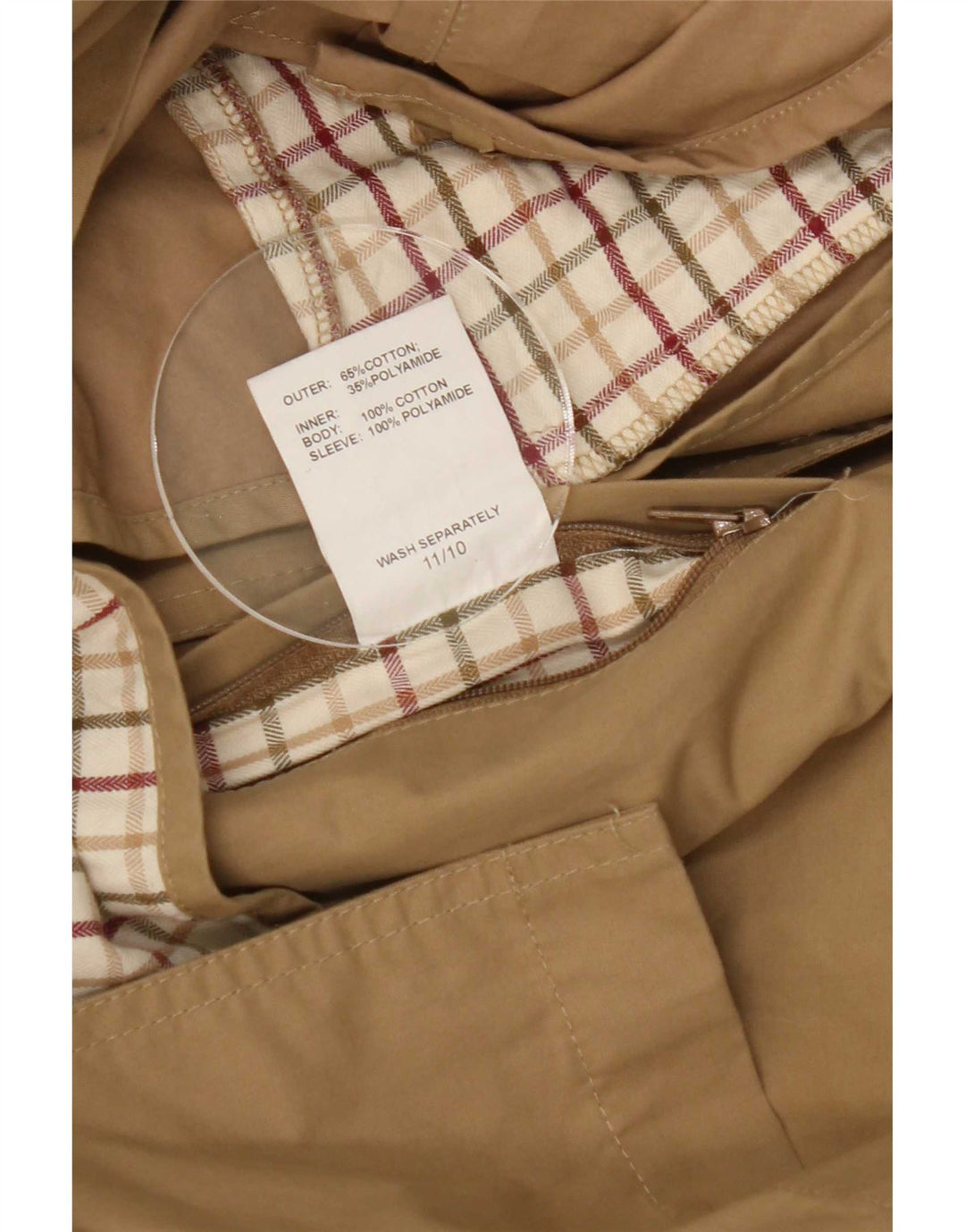 Barbour Herre Trench Coat UK 40 Stor Beige Bomuld