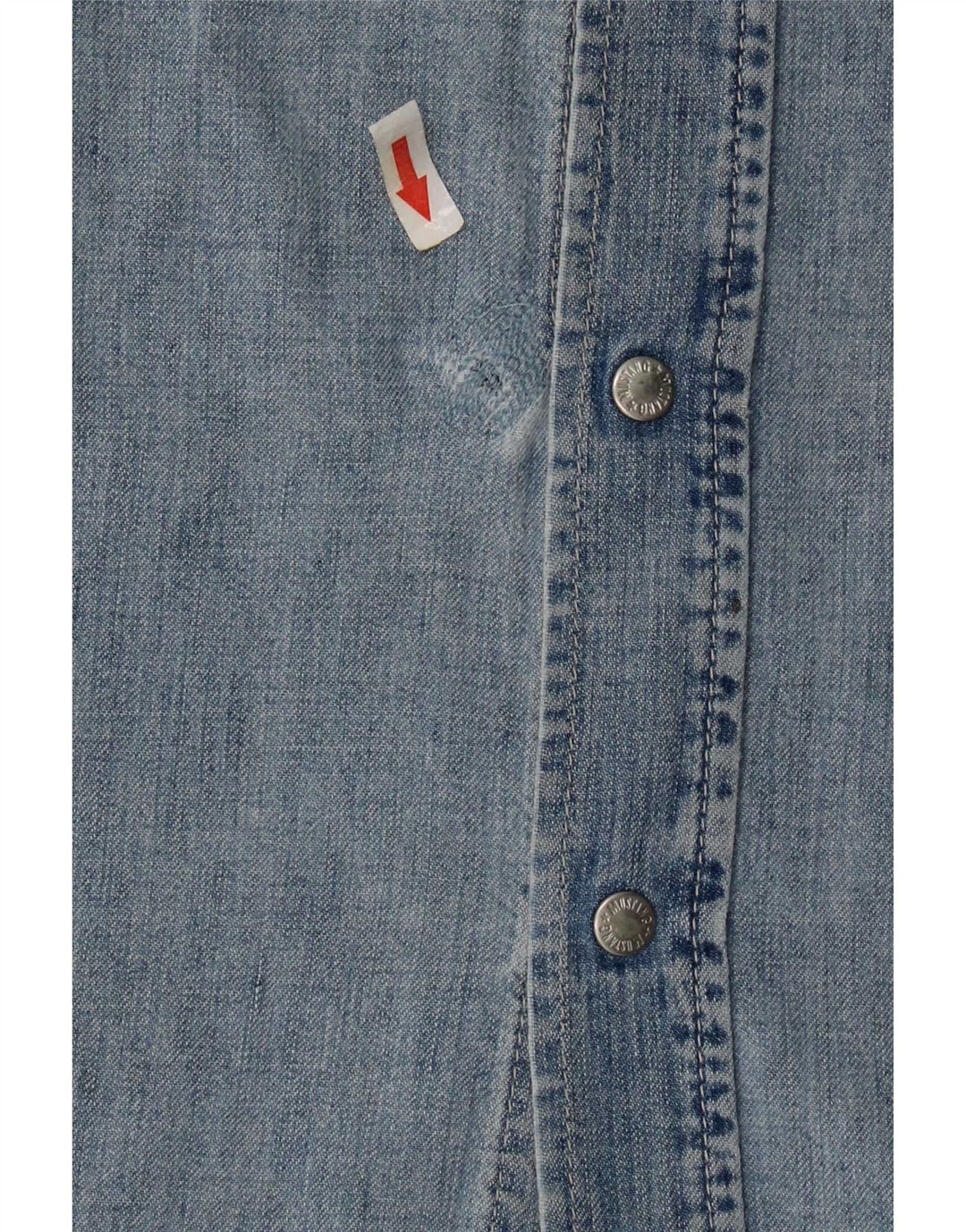 Mustang Dame Ærmeløs Denim Kjole UK 14 Medium Blue