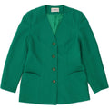 EASTEX Womens Longline 4 Button Blazer Jacket UK 10 Small Green Polyester Vintage Eastex and Second-Hand Eastex from Messina Hembry 