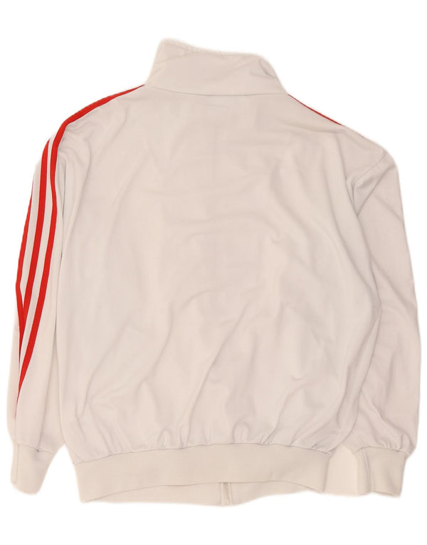 Adidas Herre Loose Fit træningsdragt topjakke UK 34/36 Small White
