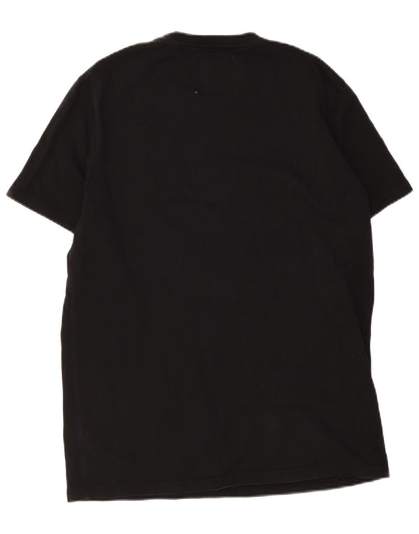 Jack Wills Herre grafisk T-shirt Top Medium Sort Bomuld