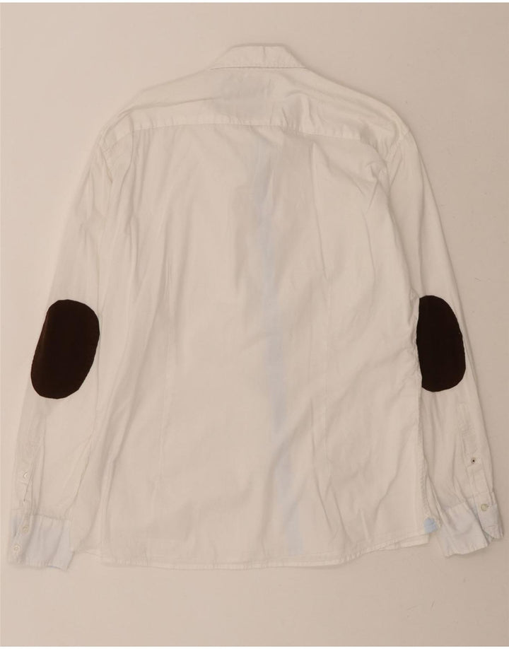 TOM TAILOR Mens Fitted Shirt XL White Cotton Vintage Tom Tailor and Second-Hand Tom Tailor from Messina Hembry 
