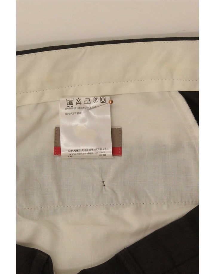 Marks & Spencer Straight Suit Bukser til mænd W40 L29 Grå polyester