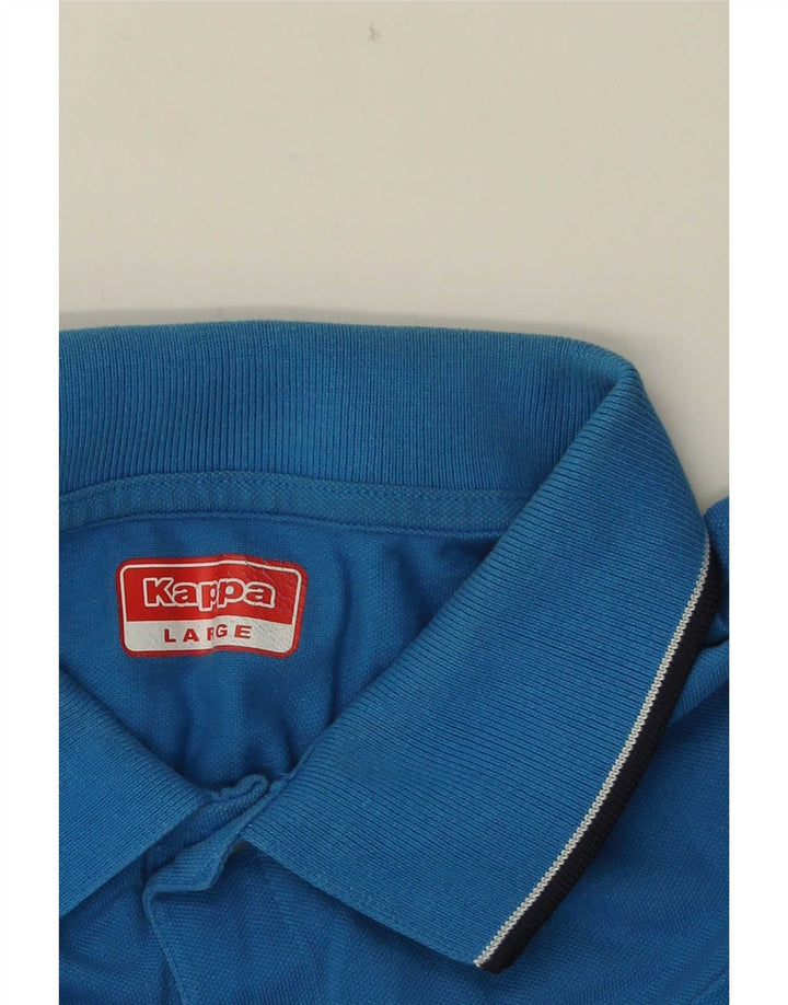 Kappa herre polo skjorte stor blå stribet
