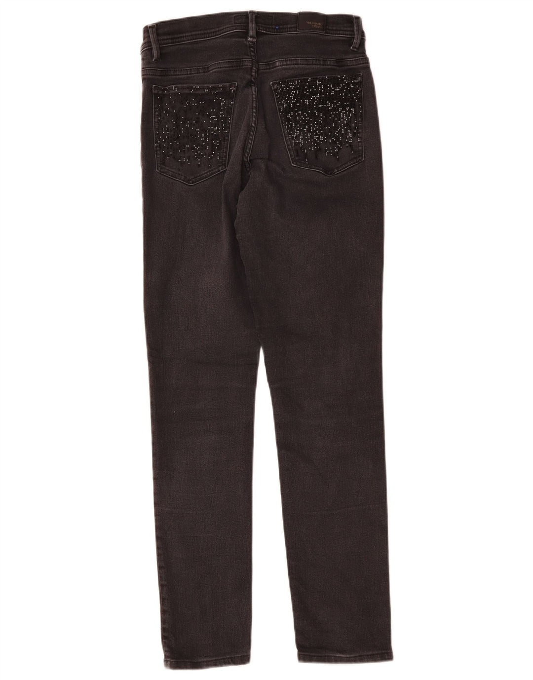 Trussardi Dame Slim Jeans W27 L27 Grå Bomuld