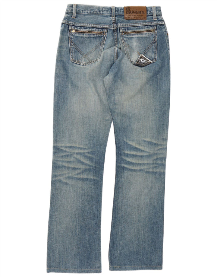ROY ROGERS Dame Bootcut Jeans W31 L31 Blå Bomuld