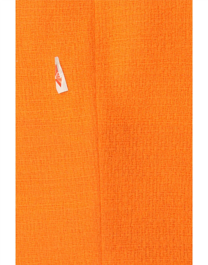 Zara Womens Crop Dobbeltradet vest UK 14 Medium Orange