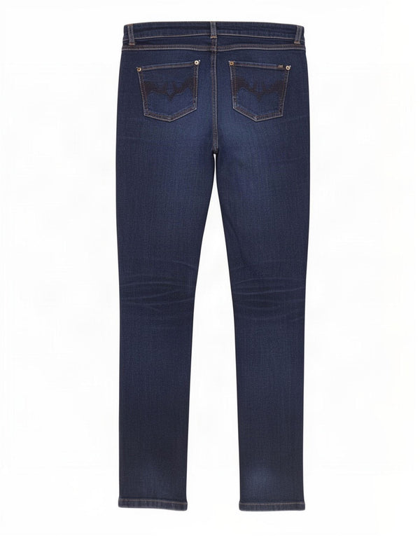 Oasis Dame Cherry Skinny Jeans UK 10 Small W28 L31 Marineblå Bomuld