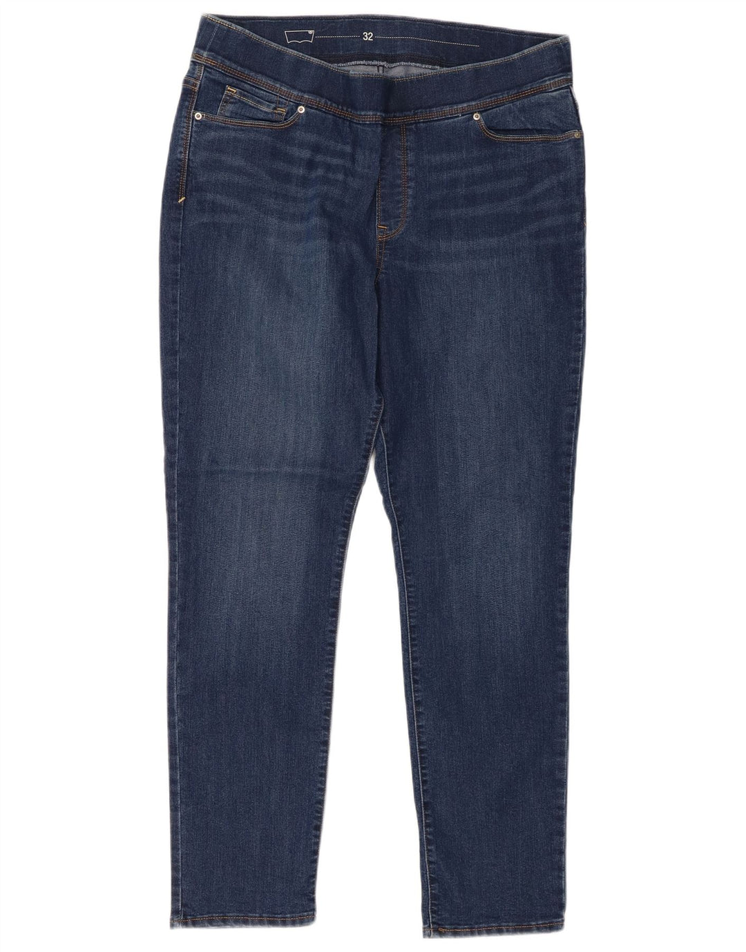 LEVI'S Dame Skinny Jeans US 14 XL W32 L29 Blå Bomuld