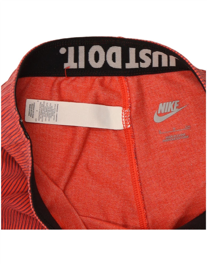 Nike Dame Leggings UK 10 Lille rødstribet bomuld