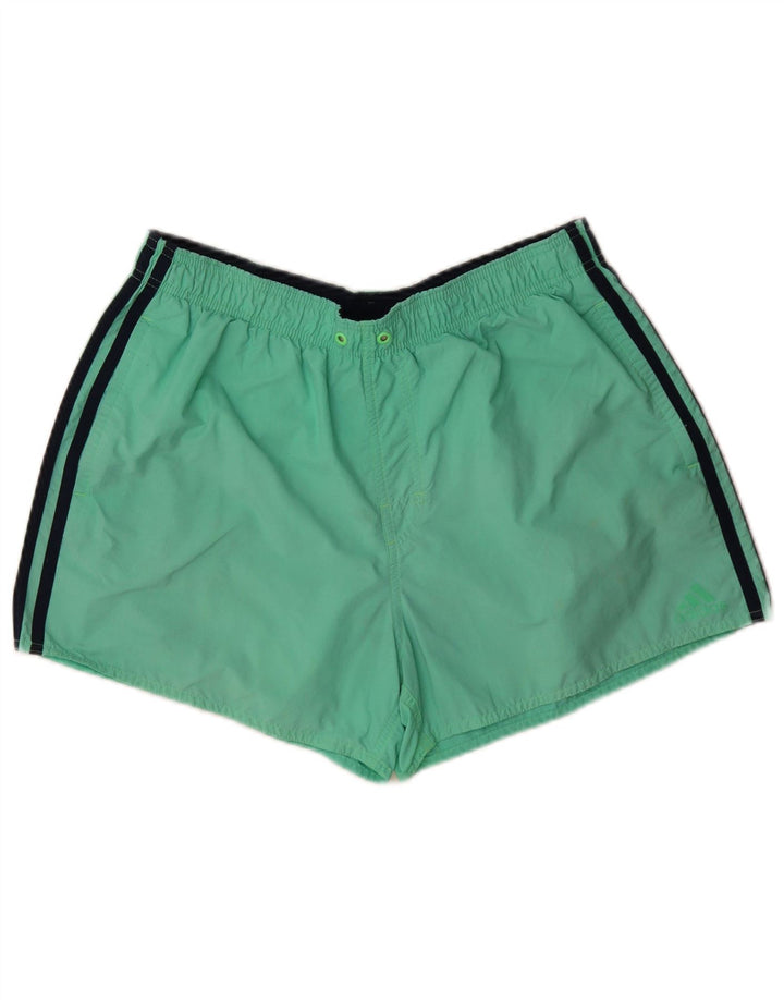 Adidas Badeshorts til mænd store grøn polyamid
