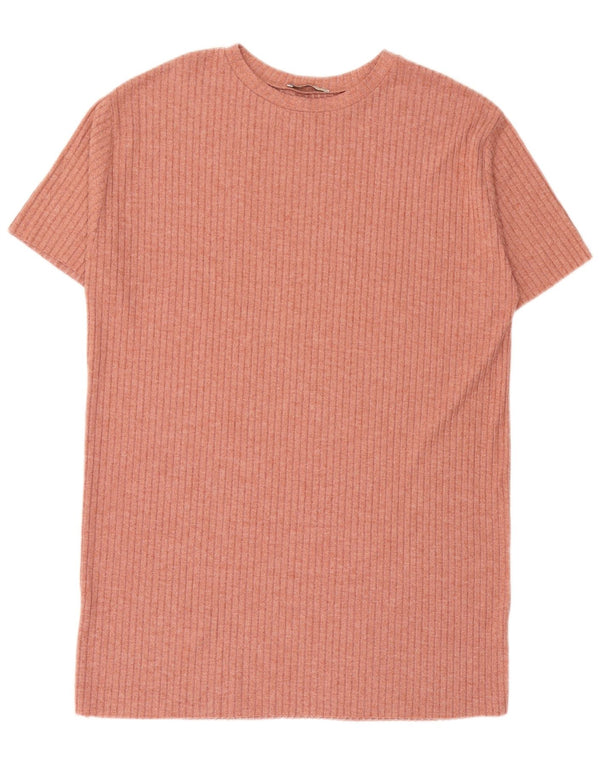 Zara Dame Oversized T-Shirt Dress UK 10 Small Pink