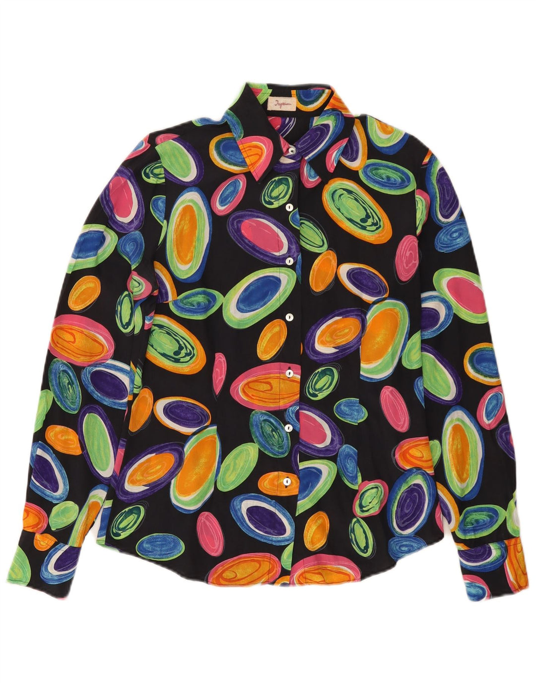 INGRAM skjortebluse med abstrakt mønster til kvinder IT 42 Medium Flerfarvet