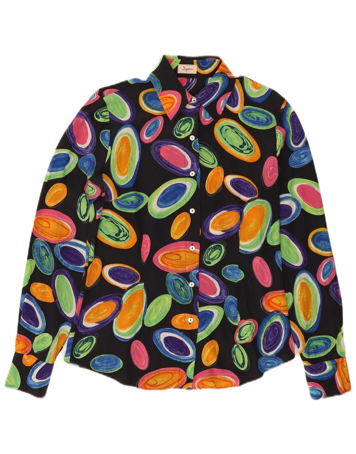 INGRAM skjortebluse med abstrakt mønster til kvinder IT 42 Medium Flerfarvet