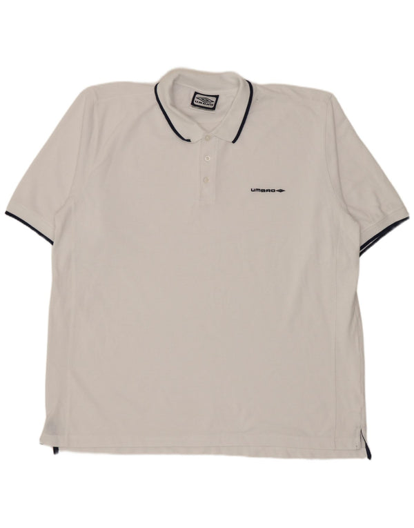 Umbro Herre Polo Shirt XL Hvid Polyester