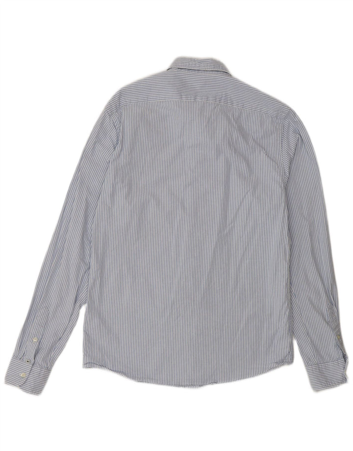 SCOTCH & SODA Herreskjorte Medium Blue Pinstripe Bomuld